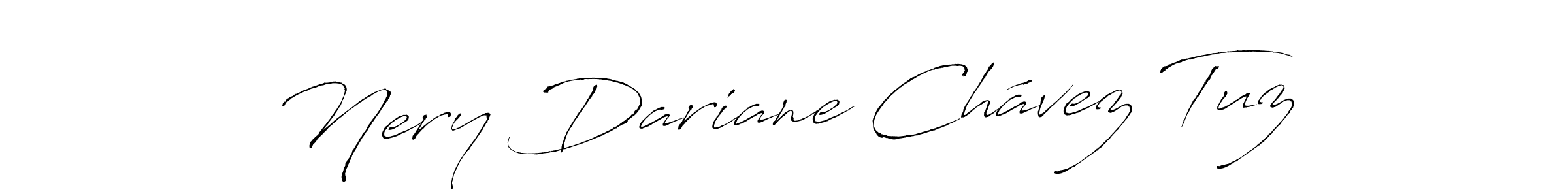 Design your own signature with our free online signature maker. With this signature software, you can create a handwritten (Antro_Vectra) signature for name Nery Dariane Chávez Tuz. Nery Dariane Chávez Tuz signature style 6 images and pictures png