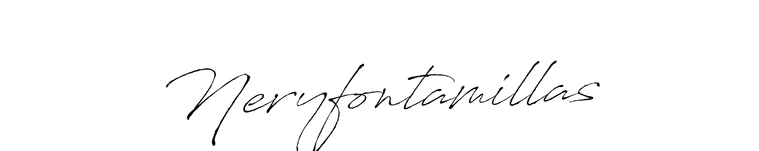 You should practise on your own different ways (Antro_Vectra) to write your name (Neryfontamillas) in signature. don't let someone else do it for you. Neryfontamillas signature style 6 images and pictures png