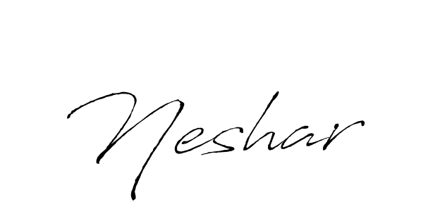 Make a beautiful signature design for name Neshar. With this signature (Antro_Vectra) style, you can create a handwritten signature for free. Neshar signature style 6 images and pictures png