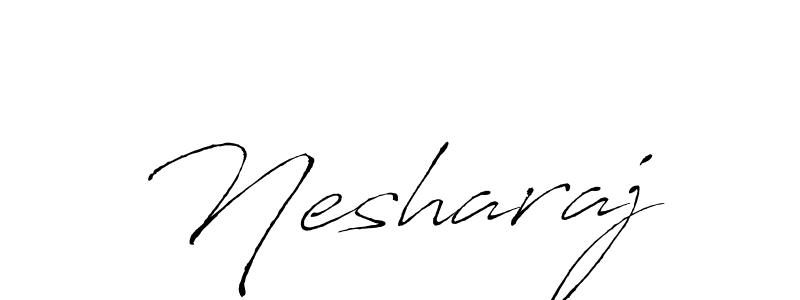Make a beautiful signature design for name Nesharaj. With this signature (Antro_Vectra) style, you can create a handwritten signature for free. Nesharaj signature style 6 images and pictures png