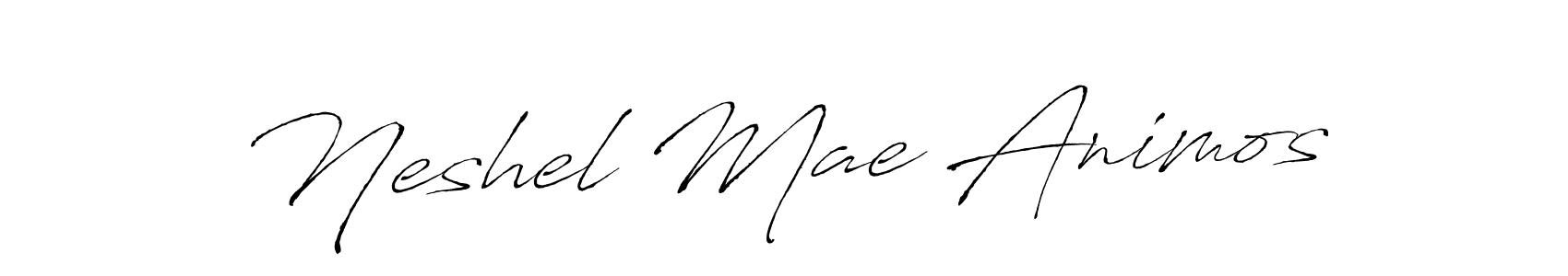 if you are searching for the best signature style for your name Neshel Mae Animos. so please give up your signature search. here we have designed multiple signature styles  using Antro_Vectra. Neshel Mae Animos signature style 6 images and pictures png