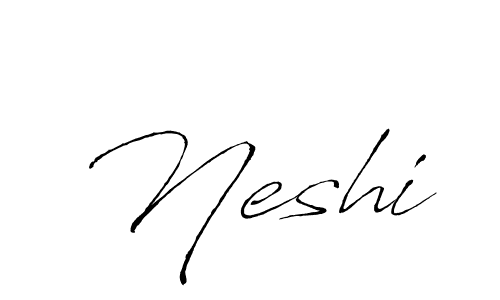Antro_Vectra is a professional signature style that is perfect for those who want to add a touch of class to their signature. It is also a great choice for those who want to make their signature more unique. Get Neshi name to fancy signature for free. Neshi signature style 6 images and pictures png
