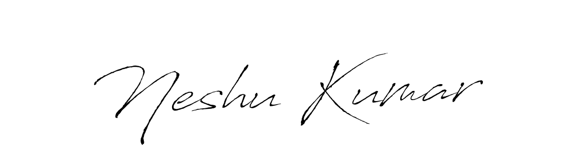 Neshu Kumar stylish signature style. Best Handwritten Sign (Antro_Vectra) for my name. Handwritten Signature Collection Ideas for my name Neshu Kumar. Neshu Kumar signature style 6 images and pictures png