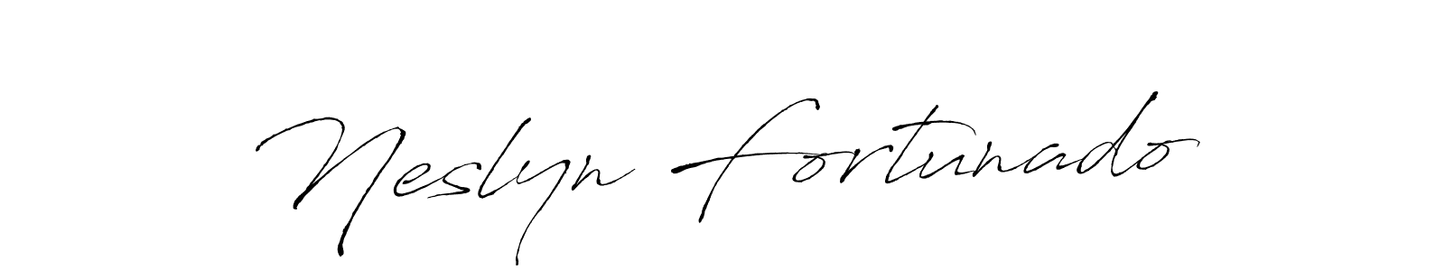 You should practise on your own different ways (Antro_Vectra) to write your name (Neslyn Fortunado) in signature. don't let someone else do it for you. Neslyn Fortunado signature style 6 images and pictures png