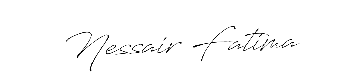 Create a beautiful signature design for name Nessair Fatima. With this signature (Antro_Vectra) fonts, you can make a handwritten signature for free. Nessair Fatima signature style 6 images and pictures png
