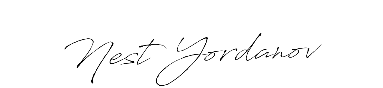 Make a beautiful signature design for name Nest Yordanov. With this signature (Antro_Vectra) style, you can create a handwritten signature for free. Nest Yordanov signature style 6 images and pictures png