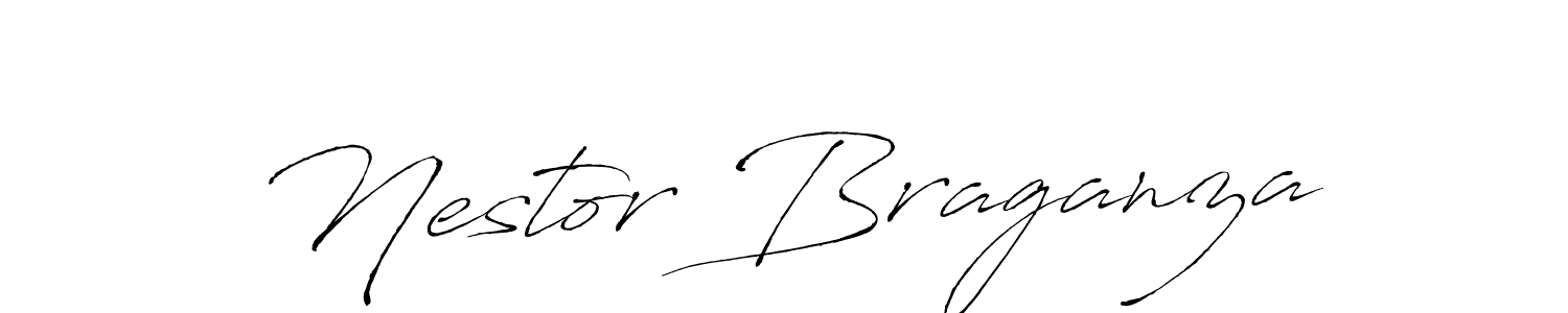 Make a beautiful signature design for name Nestor Braganza. With this signature (Antro_Vectra) style, you can create a handwritten signature for free. Nestor Braganza signature style 6 images and pictures png