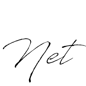 How to make Net signature? Antro_Vectra is a professional autograph style. Create handwritten signature for Net name. Net signature style 6 images and pictures png