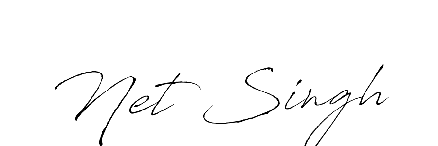 Create a beautiful signature design for name Net Singh. With this signature (Antro_Vectra) fonts, you can make a handwritten signature for free. Net Singh signature style 6 images and pictures png