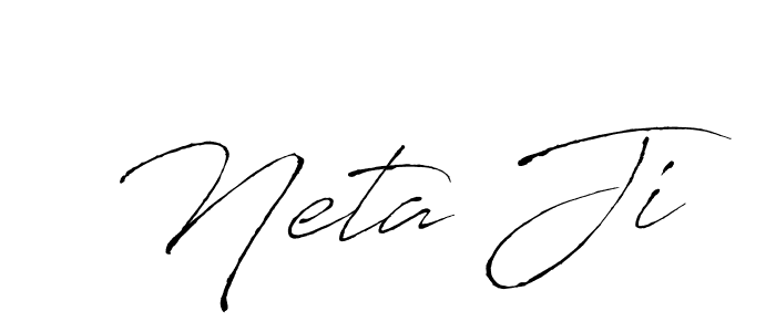How to make Neta Ji name signature. Use Antro_Vectra style for creating short signs online. This is the latest handwritten sign. Neta Ji signature style 6 images and pictures png