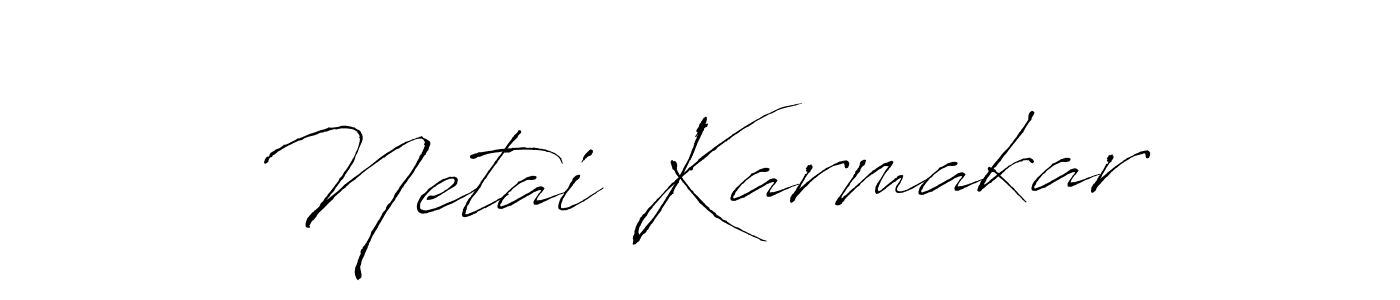 if you are searching for the best signature style for your name Netai Karmakar. so please give up your signature search. here we have designed multiple signature styles  using Antro_Vectra. Netai Karmakar signature style 6 images and pictures png