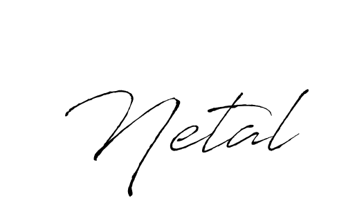How to make Netal signature? Antro_Vectra is a professional autograph style. Create handwritten signature for Netal name. Netal signature style 6 images and pictures png