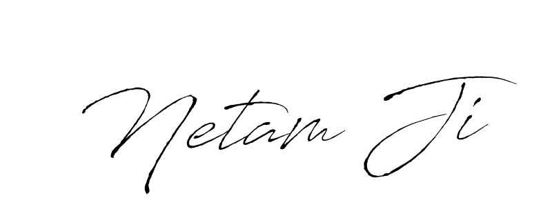 Similarly Antro_Vectra is the best handwritten signature design. Signature creator online .You can use it as an online autograph creator for name Netam Ji. Netam Ji signature style 6 images and pictures png