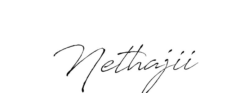It looks lik you need a new signature style for name Nethajii. Design unique handwritten (Antro_Vectra) signature with our free signature maker in just a few clicks. Nethajii signature style 6 images and pictures png