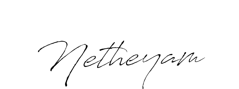 Also we have Netheyam name is the best signature style. Create professional handwritten signature collection using Antro_Vectra autograph style. Netheyam signature style 6 images and pictures png