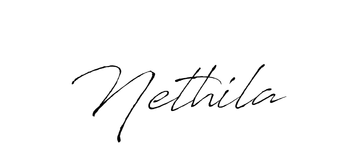 How to make Nethila name signature. Use Antro_Vectra style for creating short signs online. This is the latest handwritten sign. Nethila signature style 6 images and pictures png