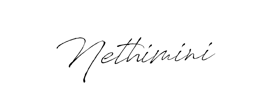 The best way (Antro_Vectra) to make a short signature is to pick only two or three words in your name. The name Nethimini include a total of six letters. For converting this name. Nethimini signature style 6 images and pictures png