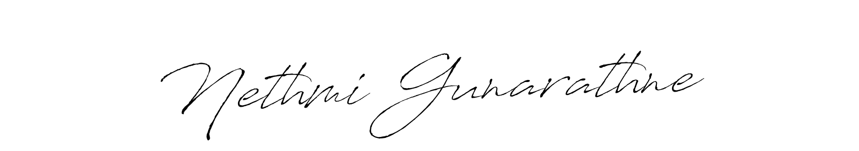 Nethmi Gunarathne stylish signature style. Best Handwritten Sign (Antro_Vectra) for my name. Handwritten Signature Collection Ideas for my name Nethmi Gunarathne. Nethmi Gunarathne signature style 6 images and pictures png