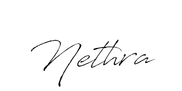 Make a beautiful signature design for name Nethra. With this signature (Antro_Vectra) style, you can create a handwritten signature for free. Nethra signature style 6 images and pictures png