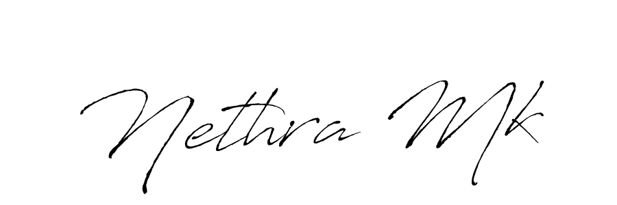 if you are searching for the best signature style for your name Nethra Mk. so please give up your signature search. here we have designed multiple signature styles  using Antro_Vectra. Nethra Mk signature style 6 images and pictures png