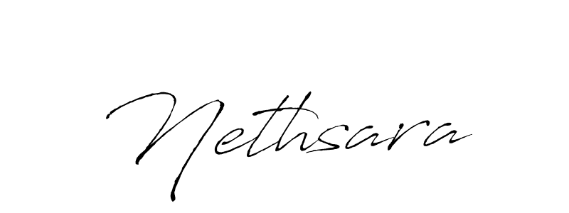 How to make Nethsara signature? Antro_Vectra is a professional autograph style. Create handwritten signature for Nethsara name. Nethsara signature style 6 images and pictures png