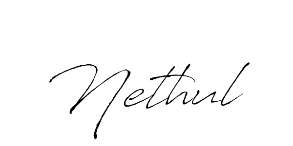 The best way (Antro_Vectra) to make a short signature is to pick only two or three words in your name. The name Nethul include a total of six letters. For converting this name. Nethul signature style 6 images and pictures png