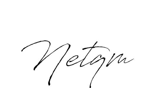 Also You can easily find your signature by using the search form. We will create Netqm name handwritten signature images for you free of cost using Antro_Vectra sign style. Netqm signature style 6 images and pictures png