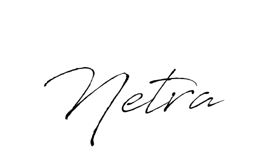 The best way (Antro_Vectra) to make a short signature is to pick only two or three words in your name. The name Netra include a total of six letters. For converting this name. Netra signature style 6 images and pictures png