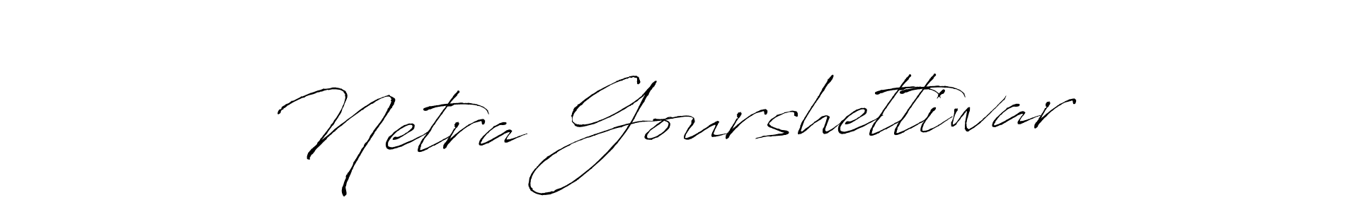 Similarly Antro_Vectra is the best handwritten signature design. Signature creator online .You can use it as an online autograph creator for name Netra Gourshettiwar. Netra Gourshettiwar signature style 6 images and pictures png