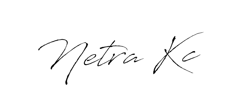 Also we have Netra Kc name is the best signature style. Create professional handwritten signature collection using Antro_Vectra autograph style. Netra Kc signature style 6 images and pictures png