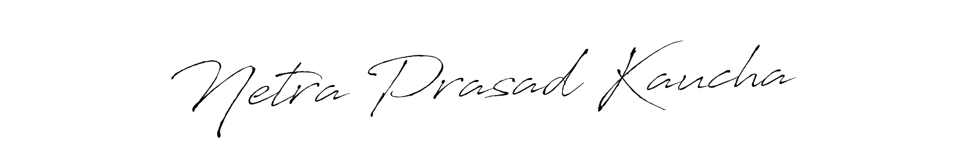 It looks lik you need a new signature style for name Netra Prasad Kaucha. Design unique handwritten (Antro_Vectra) signature with our free signature maker in just a few clicks. Netra Prasad Kaucha signature style 6 images and pictures png