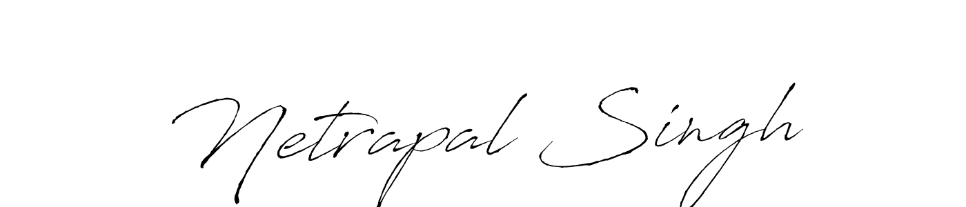 How to make Netrapal Singh name signature. Use Antro_Vectra style for creating short signs online. This is the latest handwritten sign. Netrapal Singh signature style 6 images and pictures png