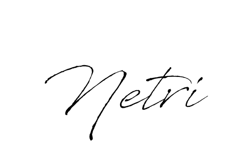 Make a beautiful signature design for name Netri. With this signature (Antro_Vectra) style, you can create a handwritten signature for free. Netri signature style 6 images and pictures png