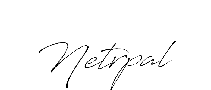 How to make Netrpal name signature. Use Antro_Vectra style for creating short signs online. This is the latest handwritten sign. Netrpal signature style 6 images and pictures png