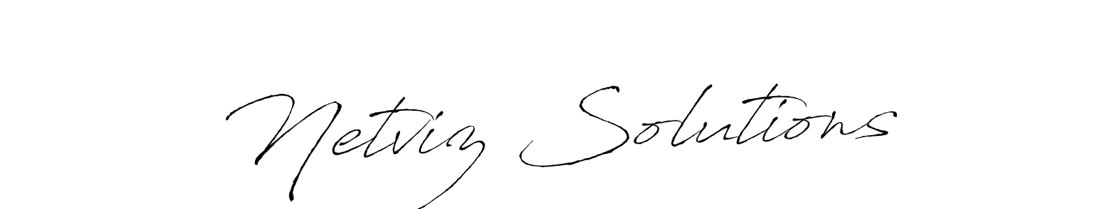 Once you've used our free online signature maker to create your best signature Antro_Vectra style, it's time to enjoy all of the benefits that Netviz Solutions name signing documents. Netviz Solutions signature style 6 images and pictures png