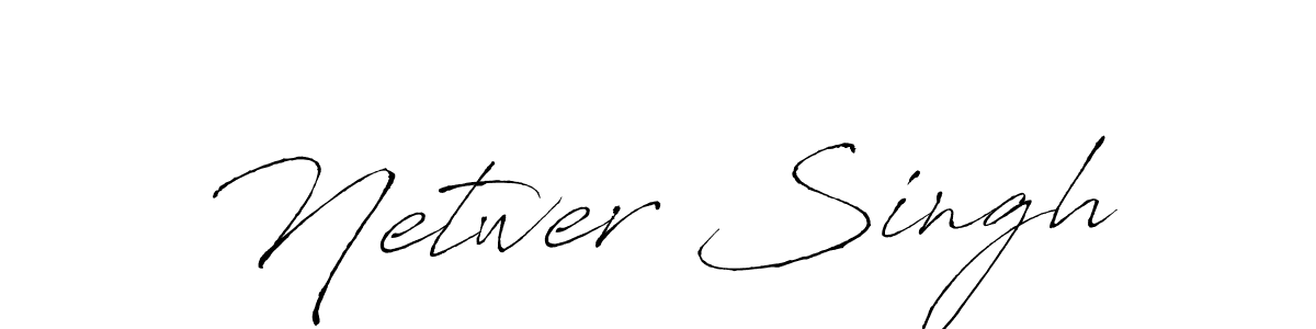 Netwer Singh stylish signature style. Best Handwritten Sign (Antro_Vectra) for my name. Handwritten Signature Collection Ideas for my name Netwer Singh. Netwer Singh signature style 6 images and pictures png