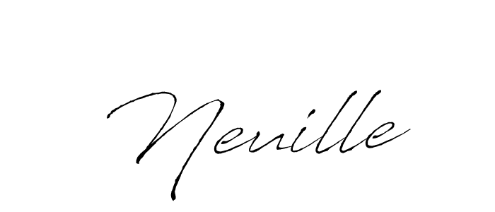 Antro_Vectra is a professional signature style that is perfect for those who want to add a touch of class to their signature. It is also a great choice for those who want to make their signature more unique. Get Neuille name to fancy signature for free. Neuille signature style 6 images and pictures png