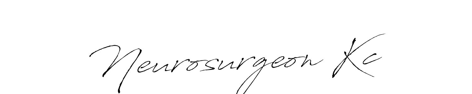 How to make Neurosurgeon Kc name signature. Use Antro_Vectra style for creating short signs online. This is the latest handwritten sign. Neurosurgeon Kc signature style 6 images and pictures png