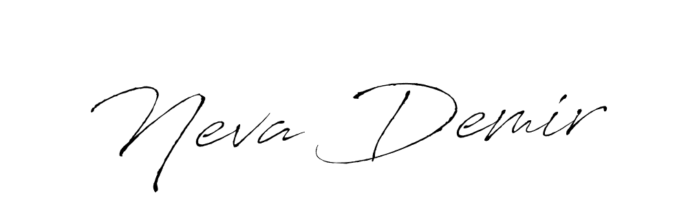 Neva Demir stylish signature style. Best Handwritten Sign (Antro_Vectra) for my name. Handwritten Signature Collection Ideas for my name Neva Demir. Neva Demir signature style 6 images and pictures png