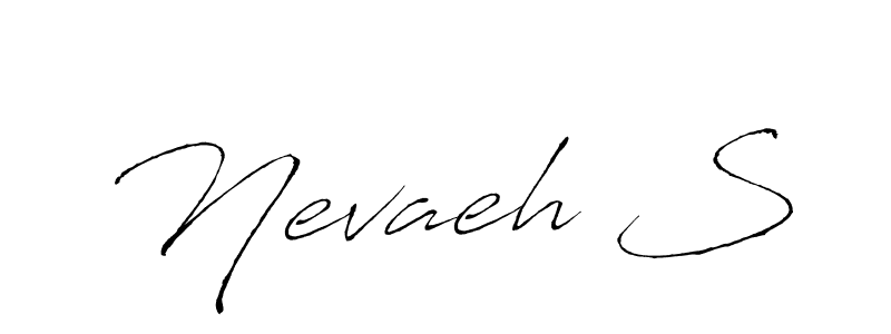 How to Draw Nevaeh S signature style? Antro_Vectra is a latest design signature styles for name Nevaeh S. Nevaeh S signature style 6 images and pictures png