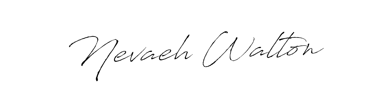 Also we have Nevaeh Walton name is the best signature style. Create professional handwritten signature collection using Antro_Vectra autograph style. Nevaeh Walton signature style 6 images and pictures png