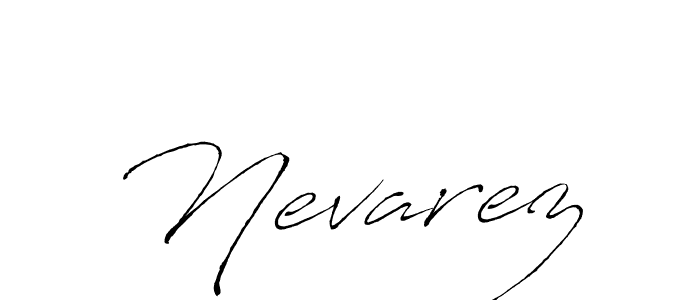 The best way (Antro_Vectra) to make a short signature is to pick only two or three words in your name. The name Nevarez include a total of six letters. For converting this name. Nevarez signature style 6 images and pictures png