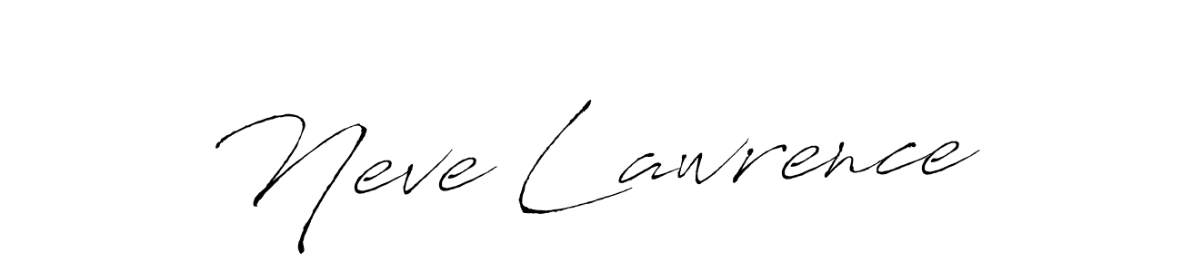 Make a beautiful signature design for name Neve Lawrence. With this signature (Antro_Vectra) style, you can create a handwritten signature for free. Neve Lawrence signature style 6 images and pictures png