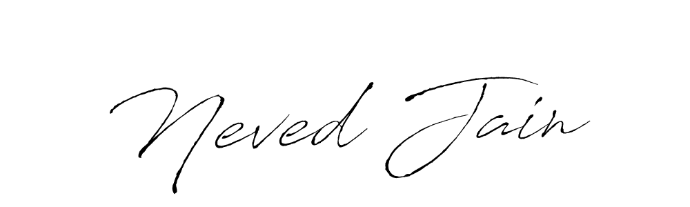 How to make Neved Jain signature? Antro_Vectra is a professional autograph style. Create handwritten signature for Neved Jain name. Neved Jain signature style 6 images and pictures png