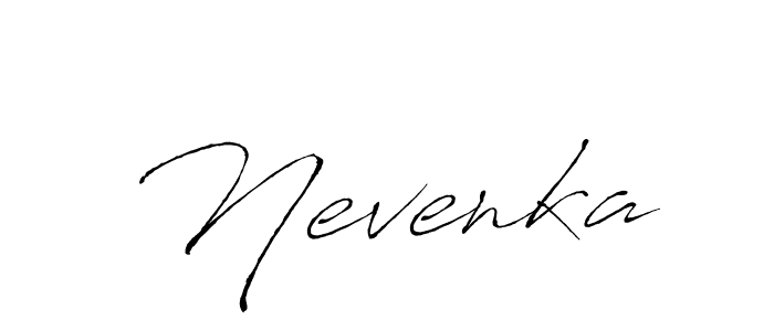 The best way (Antro_Vectra) to make a short signature is to pick only two or three words in your name. The name Nevenka include a total of six letters. For converting this name. Nevenka signature style 6 images and pictures png