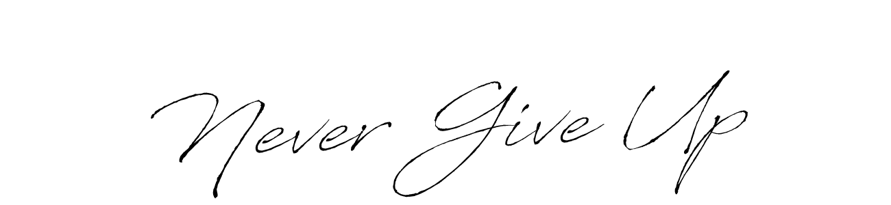 How to make Never Give Up name signature. Use Antro_Vectra style for creating short signs online. This is the latest handwritten sign. Never Give Up signature style 6 images and pictures png