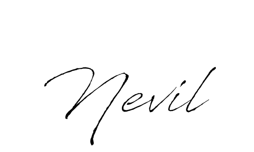 Best and Professional Signature Style for Nevil. Antro_Vectra Best Signature Style Collection. Nevil signature style 6 images and pictures png