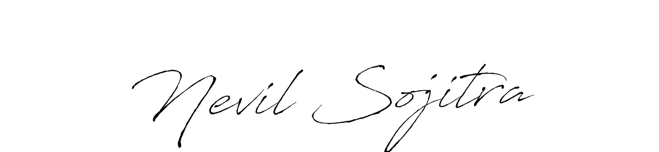 Nevil Sojitra stylish signature style. Best Handwritten Sign (Antro_Vectra) for my name. Handwritten Signature Collection Ideas for my name Nevil Sojitra. Nevil Sojitra signature style 6 images and pictures png