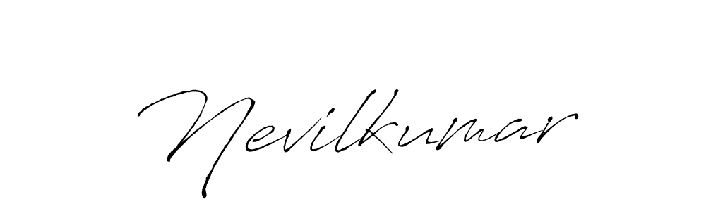 Nevilkumar stylish signature style. Best Handwritten Sign (Antro_Vectra) for my name. Handwritten Signature Collection Ideas for my name Nevilkumar. Nevilkumar signature style 6 images and pictures png