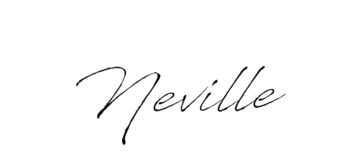 How to make Neville name signature. Use Antro_Vectra style for creating short signs online. This is the latest handwritten sign. Neville signature style 6 images and pictures png